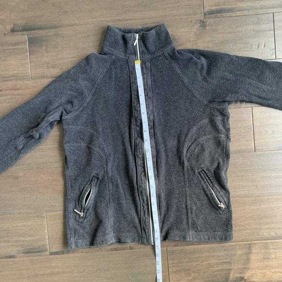 Dark grey zip up sweater - Picture 2 of 3